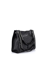Pre-Owned Saint Laurent Medium Niki Shopping Tote Matelasse Chevron Leather