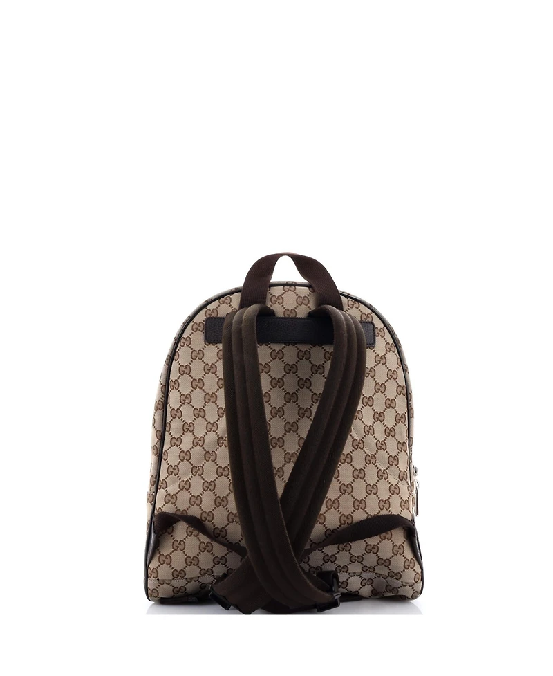 Pre-Owned Gucci Zip Around Travel Backpack Gg Canvas