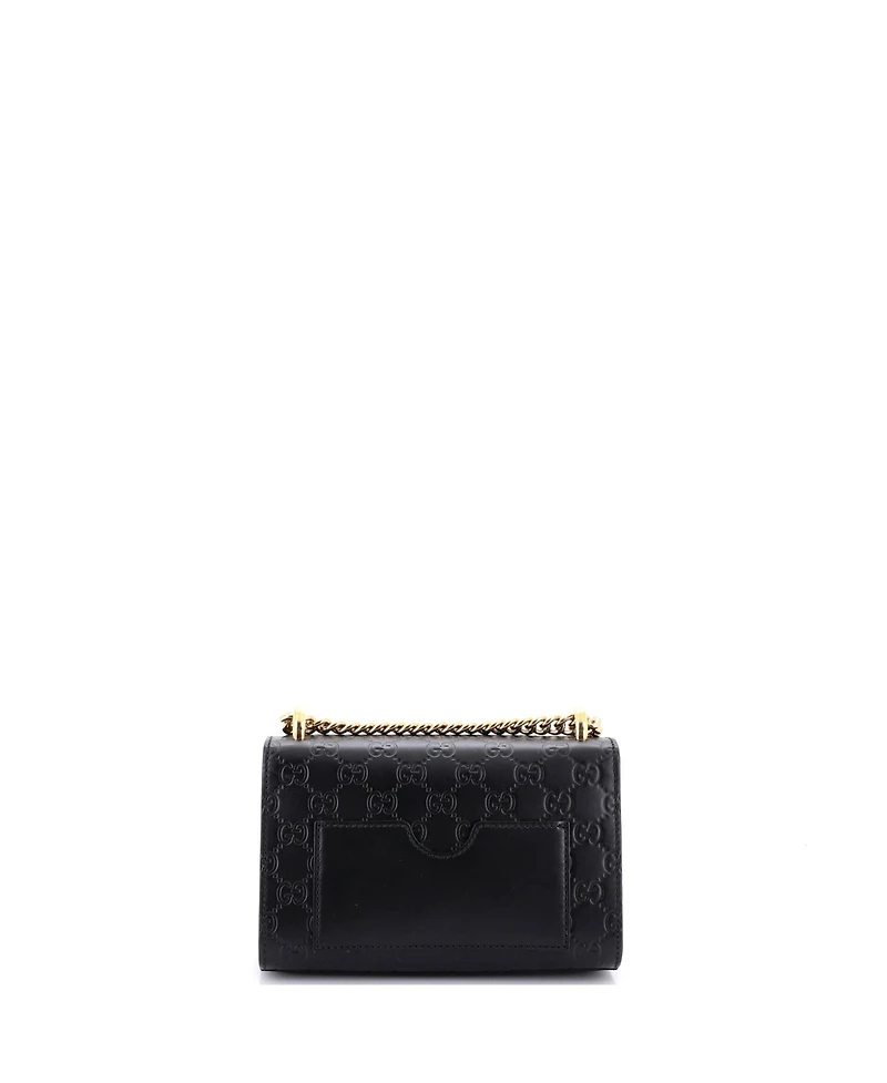 Pre-Owned Gucci Small Padlock Shoulder Bag Guccissima Leather