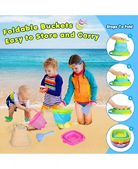 Gnuadz Collapsible Beach Sand Bucket Set With Shovels