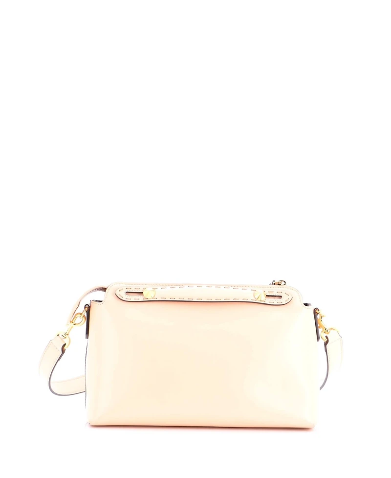 Pre-Owned Fendi Medium Logo By The Way Satchel Embossed Leather