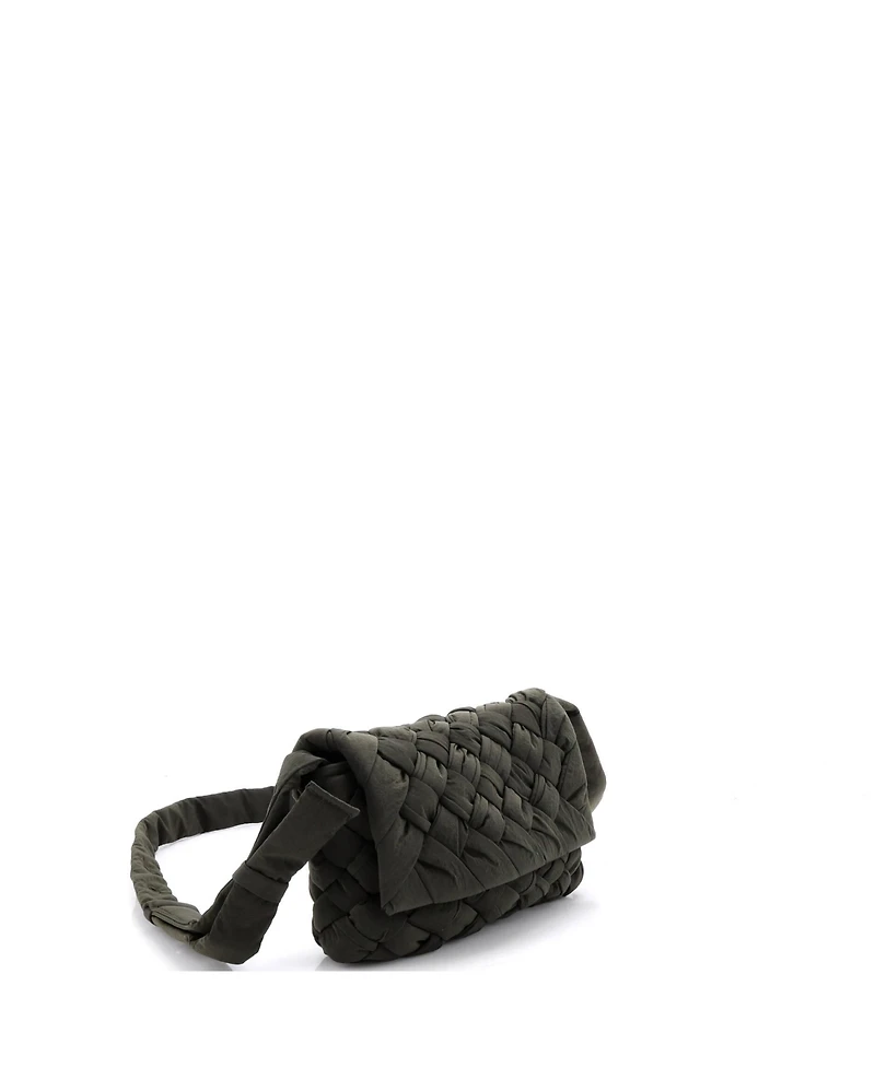 Pre-Owned Bottega Veneta Small Rumple Shoulder Bag Intrecciato Nyl