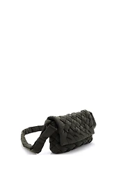 Pre-Owned Bottega Veneta Small Rumple Shoulder Bag Intrecciato Nyl