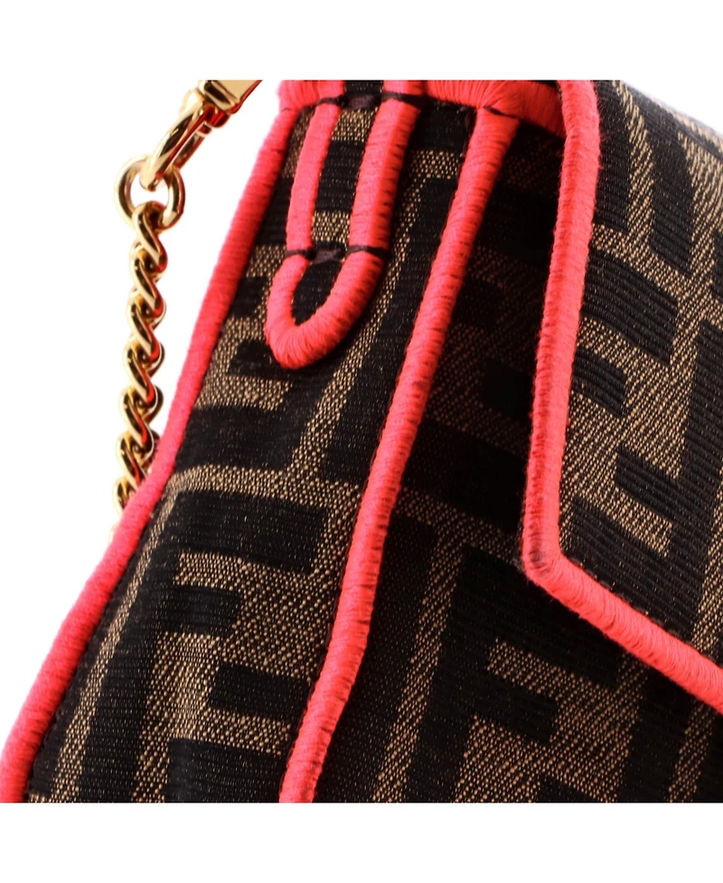 Pre-Owned Fendi Mini Baguette Nm Bag Zucca Canvas