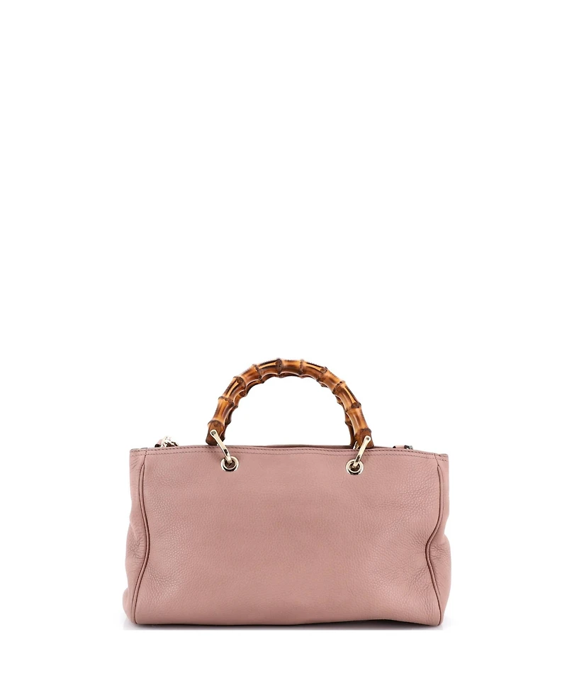 Pre-Owned Gucci Medium Bamboo Shopper Tote Leather
