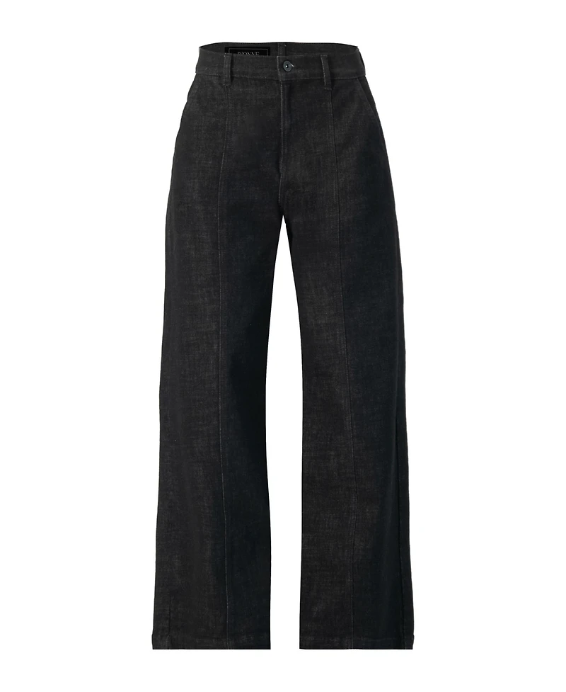 Ivonne Women's High-Waisted Wide-Leg Denim Jeans