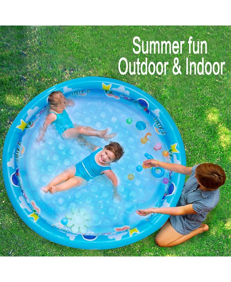 Gnuadz 3 Rings Inflatable Kiddie Pool Swimming Ball Pit