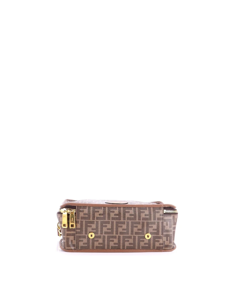 Pre-Owned Fendi Small Zip Around Travel Bag Zucca Coated Canvas