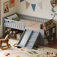 Streamdale Furniture Bed Frame with Storage, Slide, and Ladder