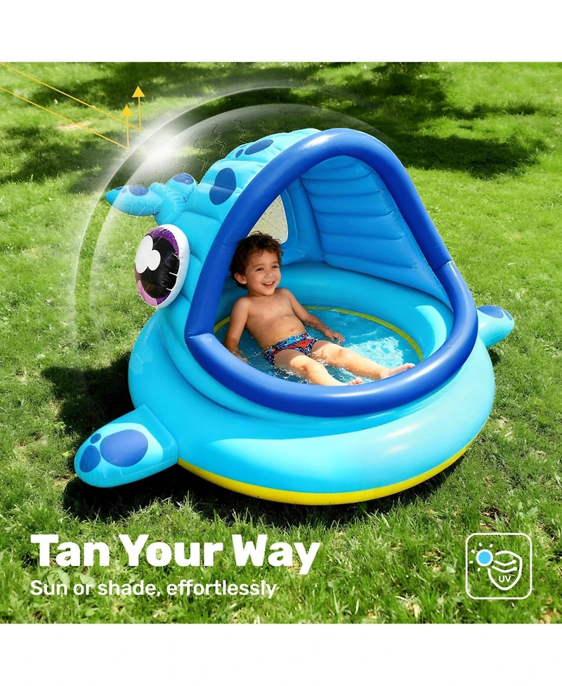 Gnuadz Inflatable Whale Pool Tent Kids Water Fun