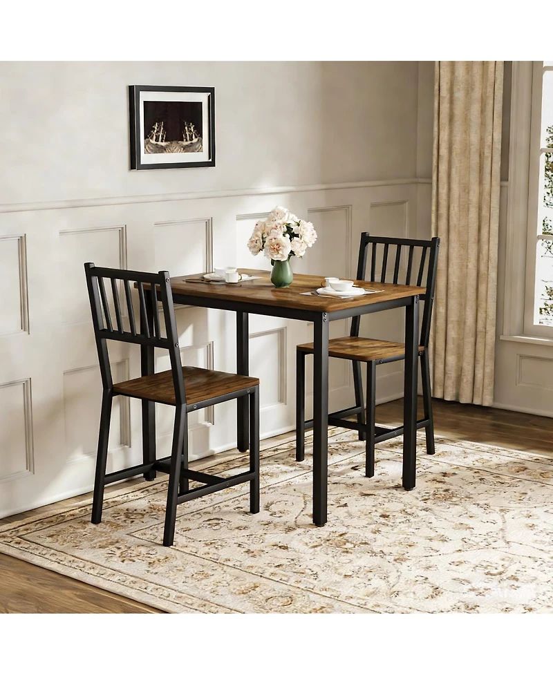 Streamdale Furniture Dining Table Set with 2 Chairs