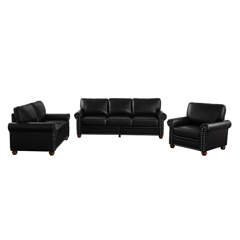 Streamdale Furniture Living Room Sofa with Storage Sofa Sectional Faux Leather