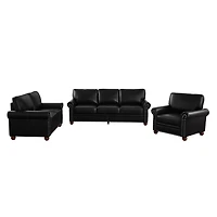 Streamdale Furniture Living Room Sofa with Storage Sofa Sectional Faux Leather