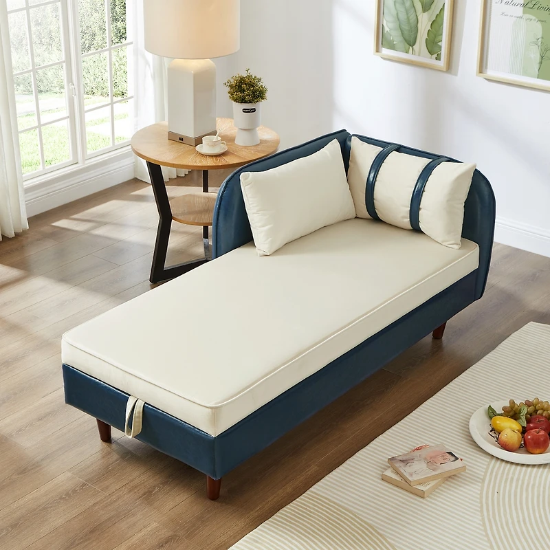 Streamdale Furniture 65" Storage Chaise Lounge Sofa