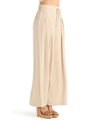 Bcx Women's Gauze Tie-Waist Pull-On Pants