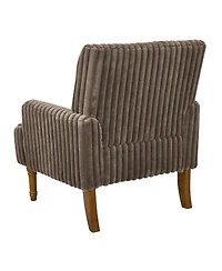 Streamdale Furniture Corduroy Accent Chair with Wood Legs.