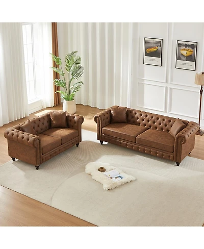 Streamdale Furniture Modern Combo Sofa with Wood Frame and Feet