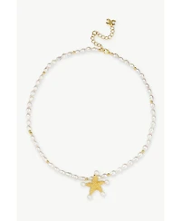 Classicharms Lila Starfish Keshi Pearl Pendant Necklace