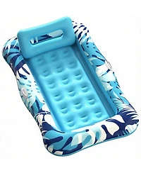 Gnuadz 76"x48" Pool Float Tanning Lounger Inflatable Raft