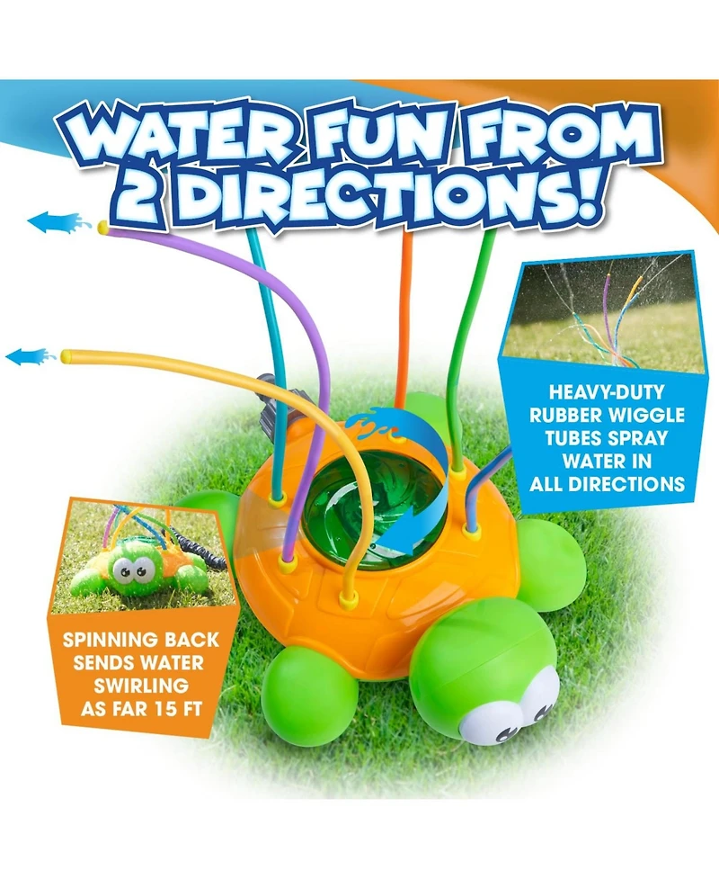 Gnuadz Turtle Water Sprinkler Outdoor Toy Garden Hose Spray Fun