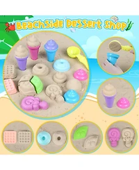 Gnuadz 34-piece Beach Sand Castle Toys Bucket Shovel Set Mesh Bag