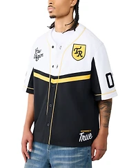 True Religion Men's Baseball Jersey Short-Sleeve Shirt