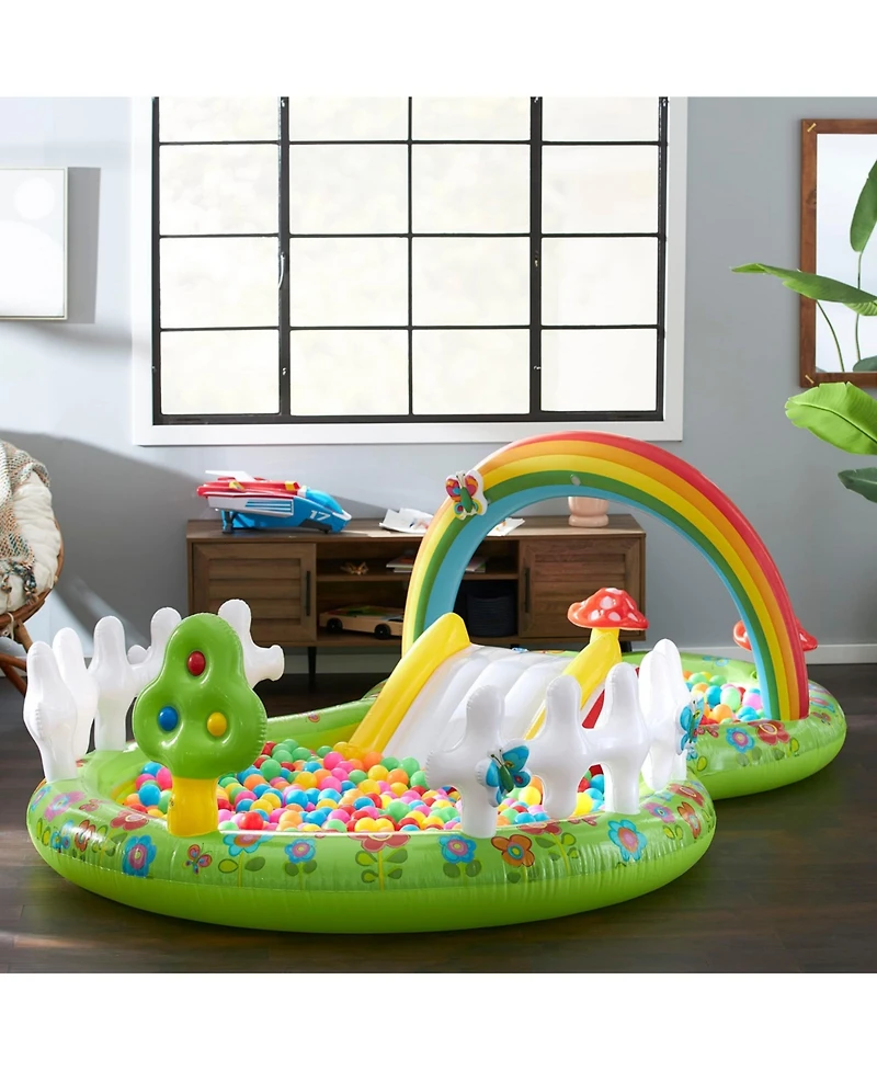Gnuadz Inflatable Kiddie Pool Water Sprayer Slide Splash Pad Kids Outdoor Play