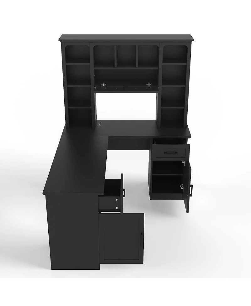 Streamdale Furniture L-Shaped Desk with Storage