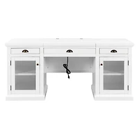 Streamdale Furniture Modern Executive Desk with Storage and 3 Drawers