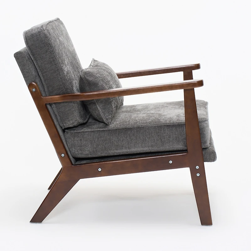 Streamdale Furniture Fabric Accent Chair with Lumbar Pillow