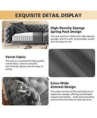 Streamdale Furniture 97.7" 3-in-1 Convertible Sleeper Sofa