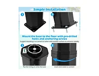 Lucky One 7.5 Feet Solar Heated Outdoor Shower with Shower Head, 15.9 Gallon Tank