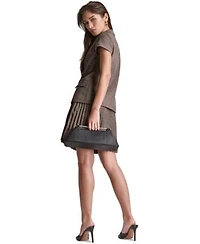 Bcbg Womens Pleated Skirt Set