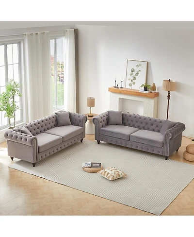 Streamdale Furniture Modern Combo Sofa with Wood Frame and Feet