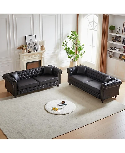 Streamdale Furniture Modern Combo Sofa with Wood Frame and Feet