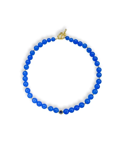 Classicharms Tia Royal Blue Chalcedony Choker Necklace
