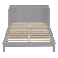 Streamdale Furniture Queen Size Murphy Bed with Large Drawers
