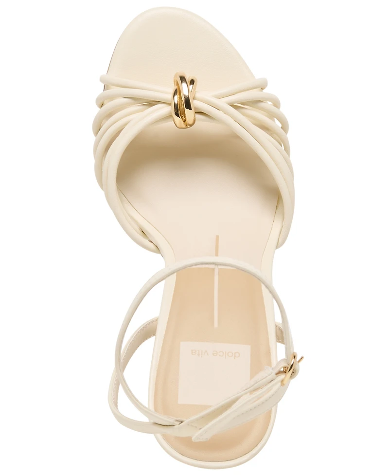 Dolce Vita Women's Isebel Strappy Embellished High Heel Dress Sandals