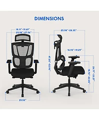 FlexiSpot Ergonomic Chair C7-Foam Seat (No Footrest