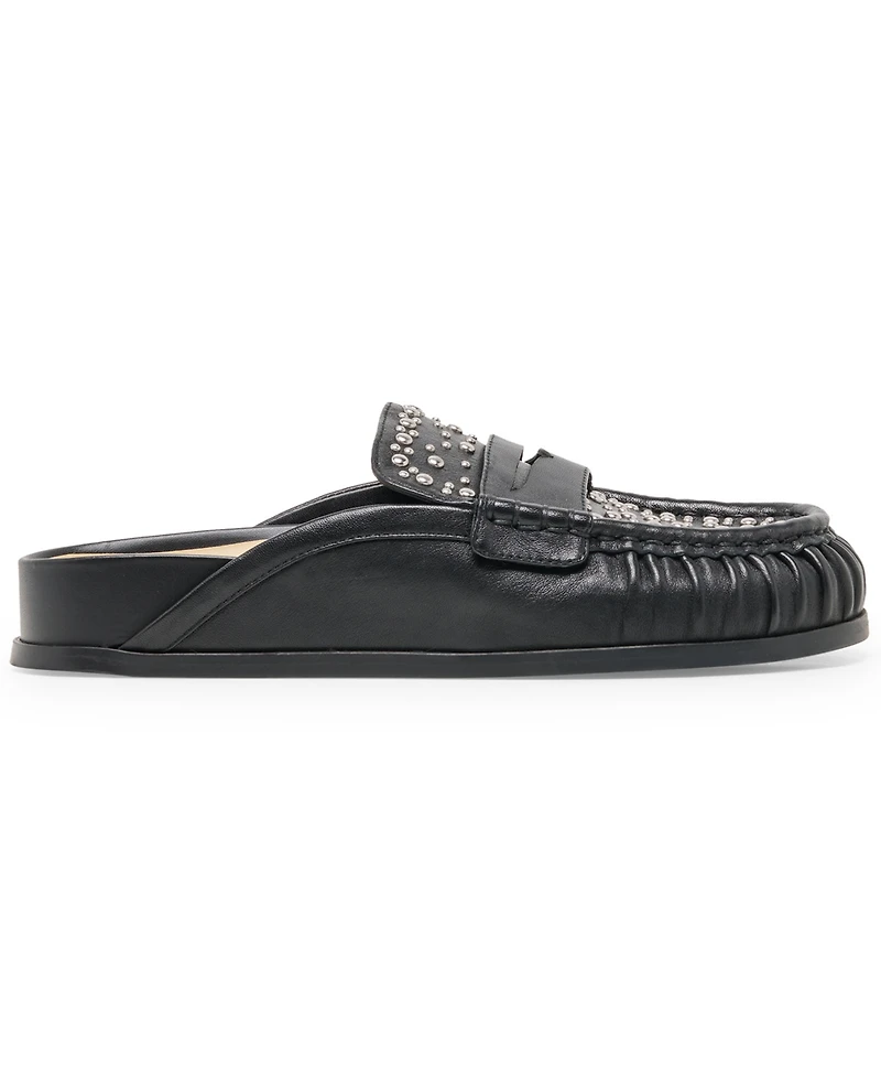 Dolce Vita Women's Jordero Stud Buckle Slip-On Flat Mule Loafers