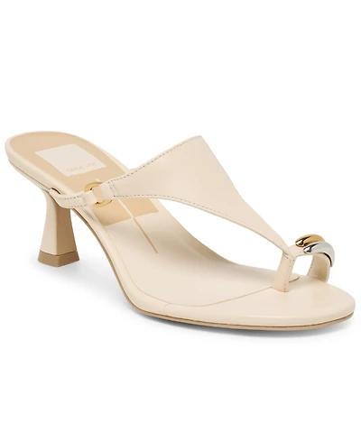 Dolce Vita Women's Derrel Embellished Toe Thong Dress Sandals