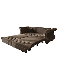 Streamdale Furniture Oversized Chesterfield Pull Out Sofa Bed