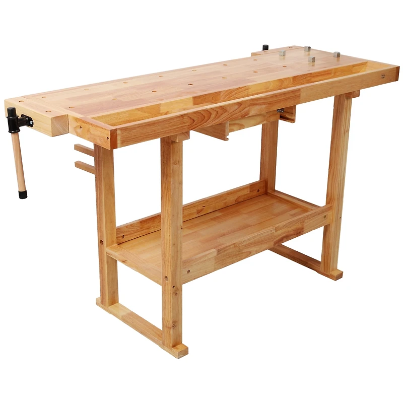 Streamdale Furniture 55 inches Wood Workbench, Heavy Duty, 300-Pound Capacity, Storage