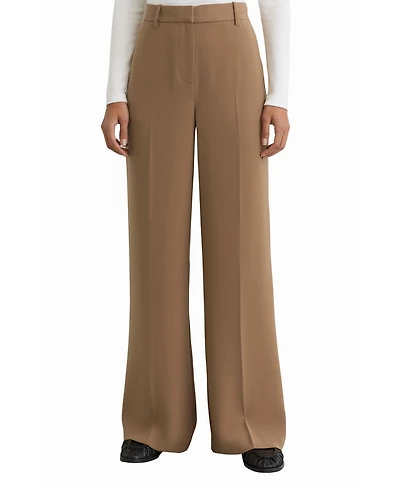 Reiss Women's Wide-Leg Tailored Trouser Pants