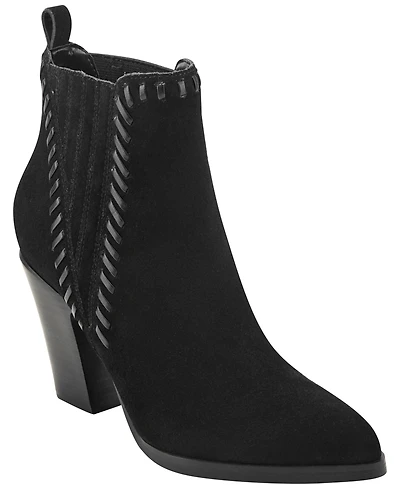 Marc Fisher Ltd Women's Alvira Suede Block Heel Booties