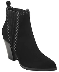 Marc Fisher Ltd Women's Alvira Suede Block Heel Booties