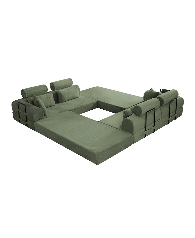 Streamdale Furniture L-Shape Modular Sectional Sofa Bed