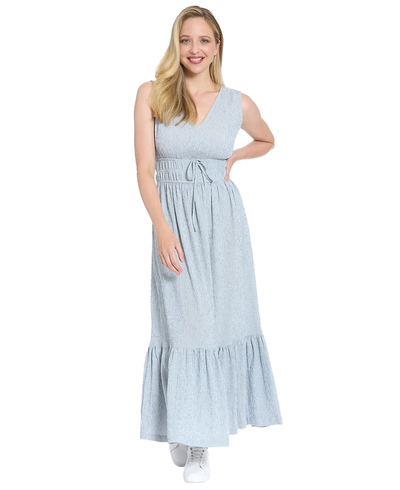 London Times Women's Sleeveless Maxi Dress
