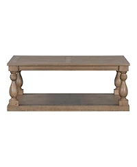 Streamdale Furniture Vintage Coffee Table with Vase Legs and Pine Veneer