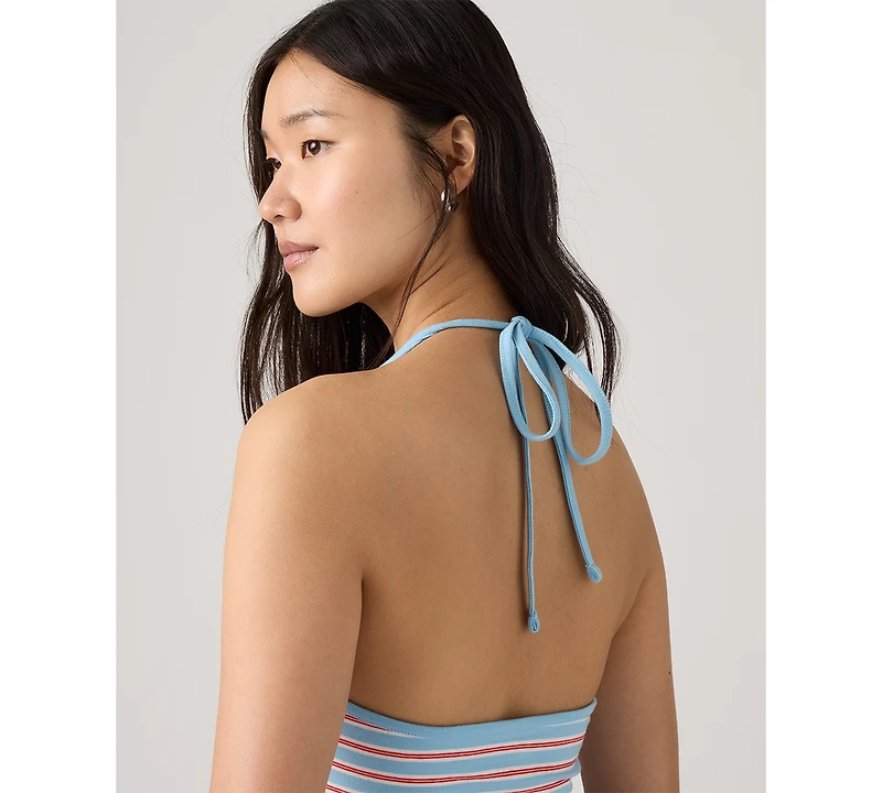 Levi's Women's Ella Striped Halter Crop Top